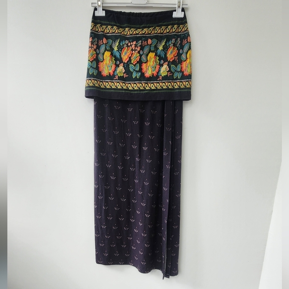 Farm Rio Floral Embroidered Maxi Skirt Petite - Picture 3 of 11